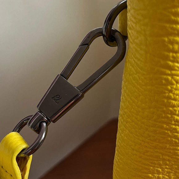 3.1 Phillip Lim Pashli Medium Bright Yellow Calfskin Leather Satchel W/ Strap - Picture 6 of 16